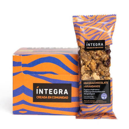 Barra de Chocolate y Arándano x10 Integra