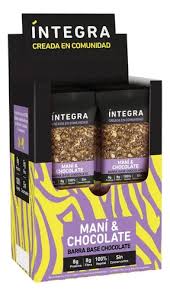 Barra de Chocolate y Maní x10 Integra