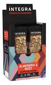 Barra de Granola Almendra y Nuez x10 Integra