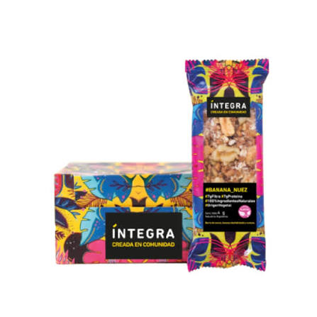 Barra de Granola Banana y Nuez x10 Integra