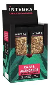 Barra de Granola Caju y Arándanos x10 Integra