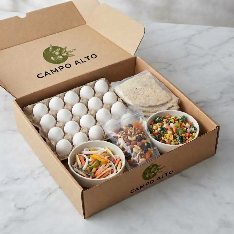 ALTOCOMBO: milanesa, huevos, mix para wok, mix nutritivo y frutos secos